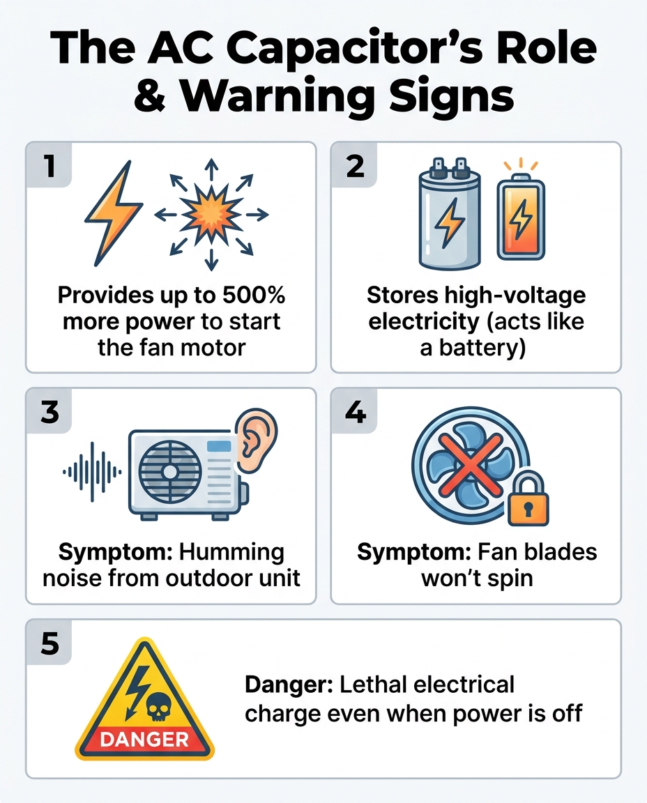 The AC Capacitor's Role & Warning Signs