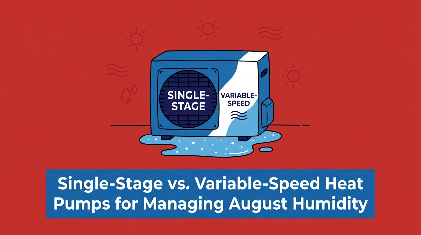 Single-Stage vs. Variable-Speed Heat Pumps for Managing August Humidity — featured image