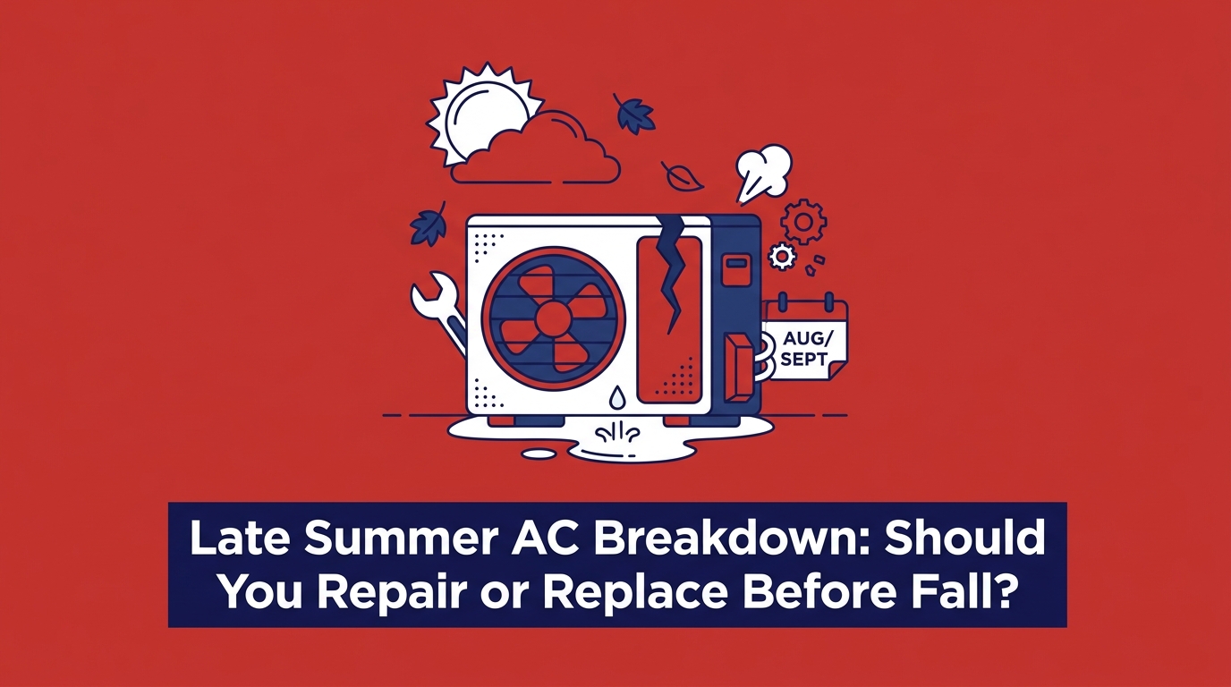 Late Summer AC Breakdown: Should You Repair or Replace Before Fall? — featured image