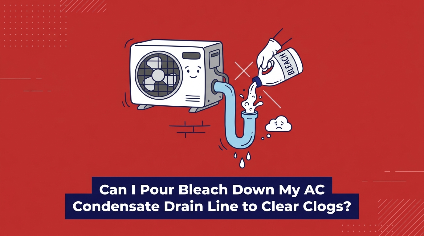 Can I Pour Bleach Down My AC Condensate Drain Line to Clear Clogs? — featured image