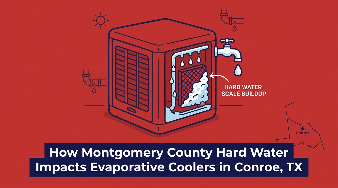 How Montgomery County Hard Water Impacts Evaporative Coolers in Conroe, TX — featured image