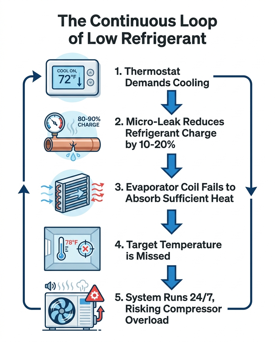 The Continuous Loop of Low Refrigerant