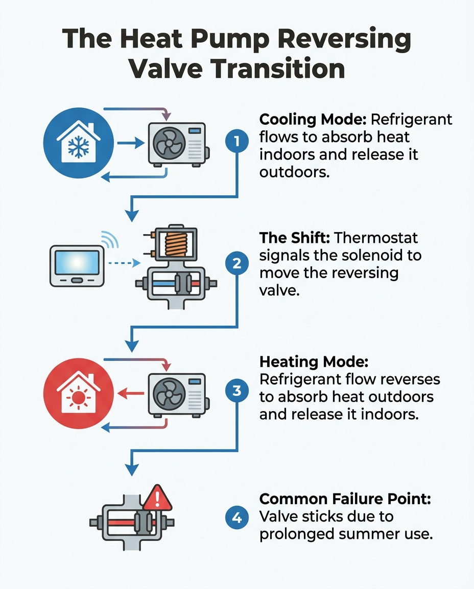 The Heat Pump Reversing Valve Transition