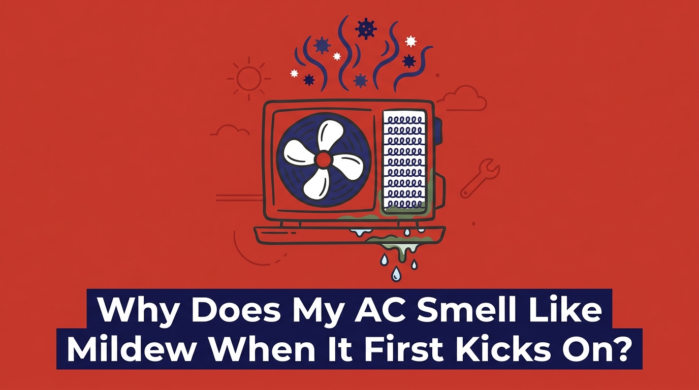 Why Does My AC Smell Like Mildew When It First Kicks On? — featured image