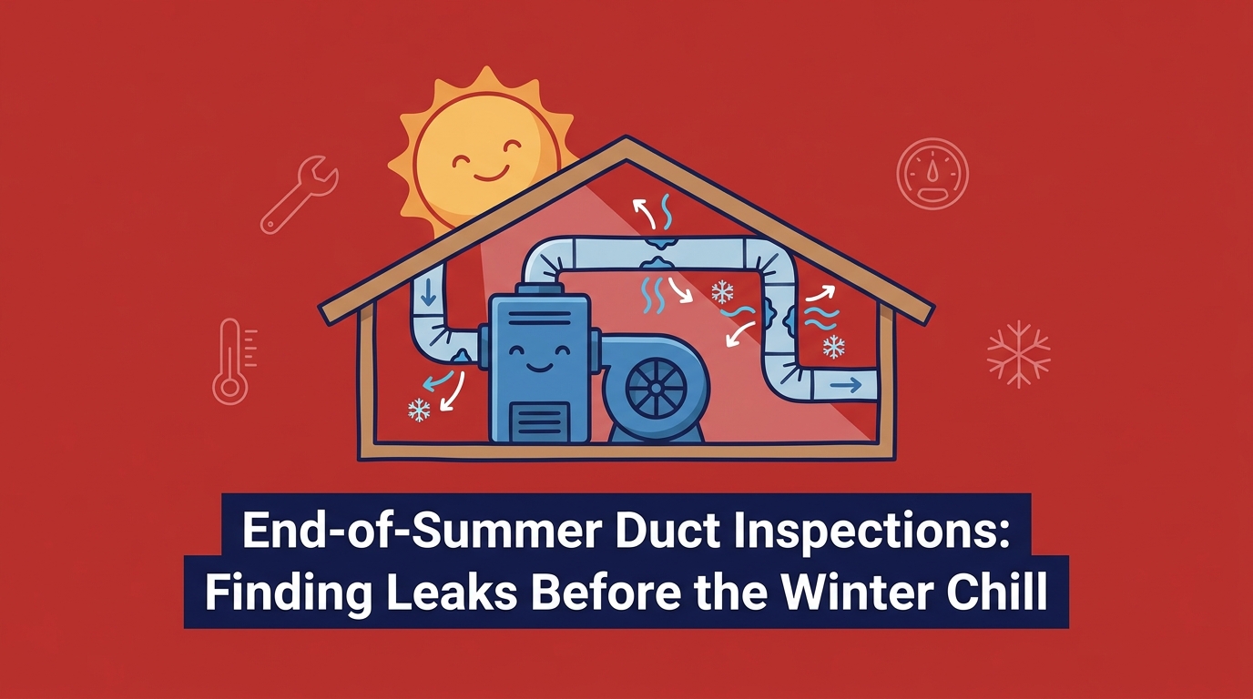 End-of-Summer Duct Inspections: Finding Leaks Before the Winter Chill — featured image