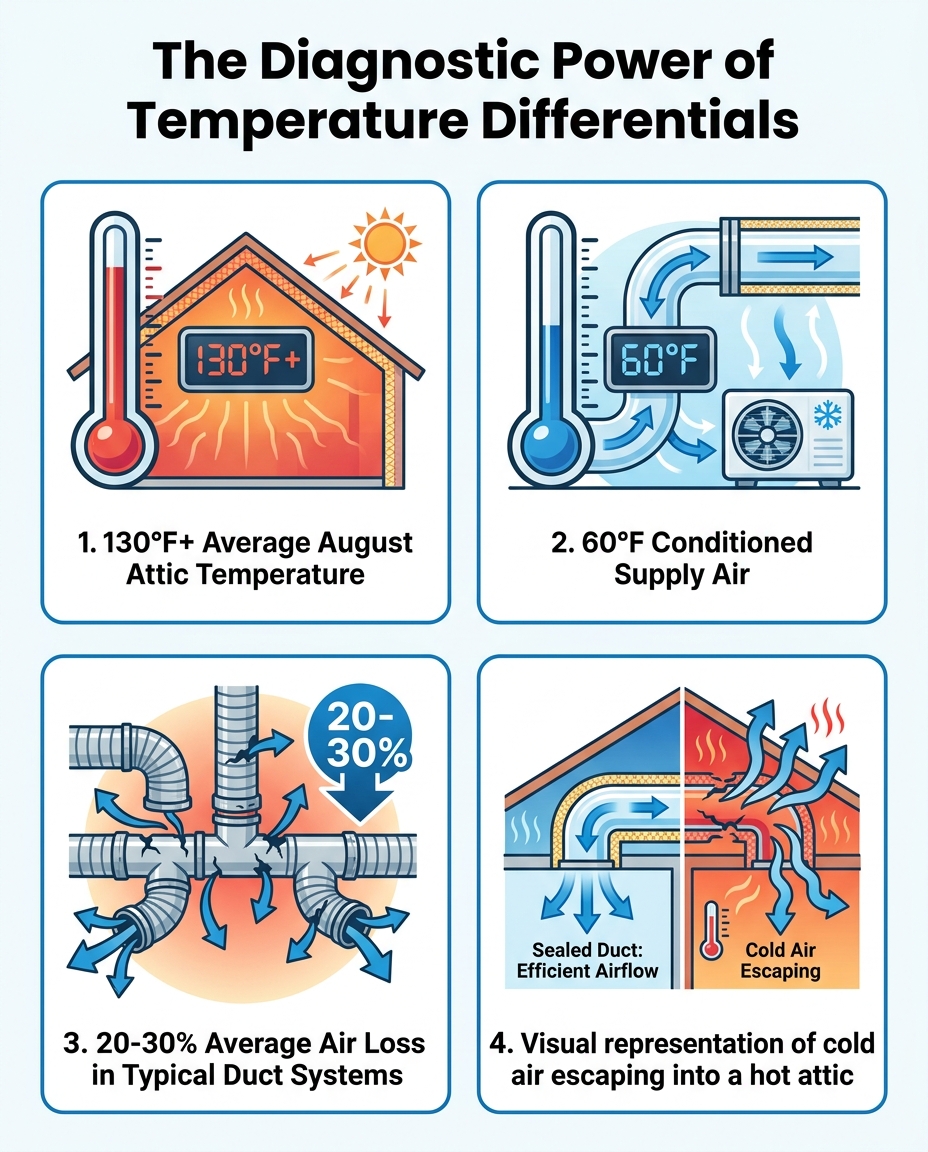 The Diagnostic Power of Temperature Differentials
