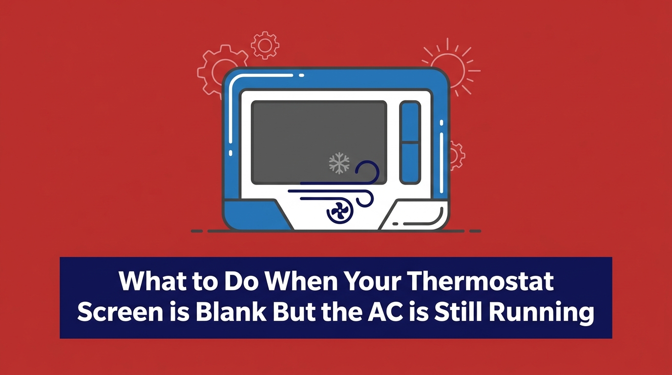 What to Do When Your Thermostat Screen is Blank But the AC is Still Running — featured image