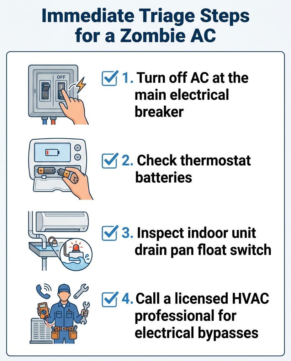 Immediate Triage Steps for a Zombie AC