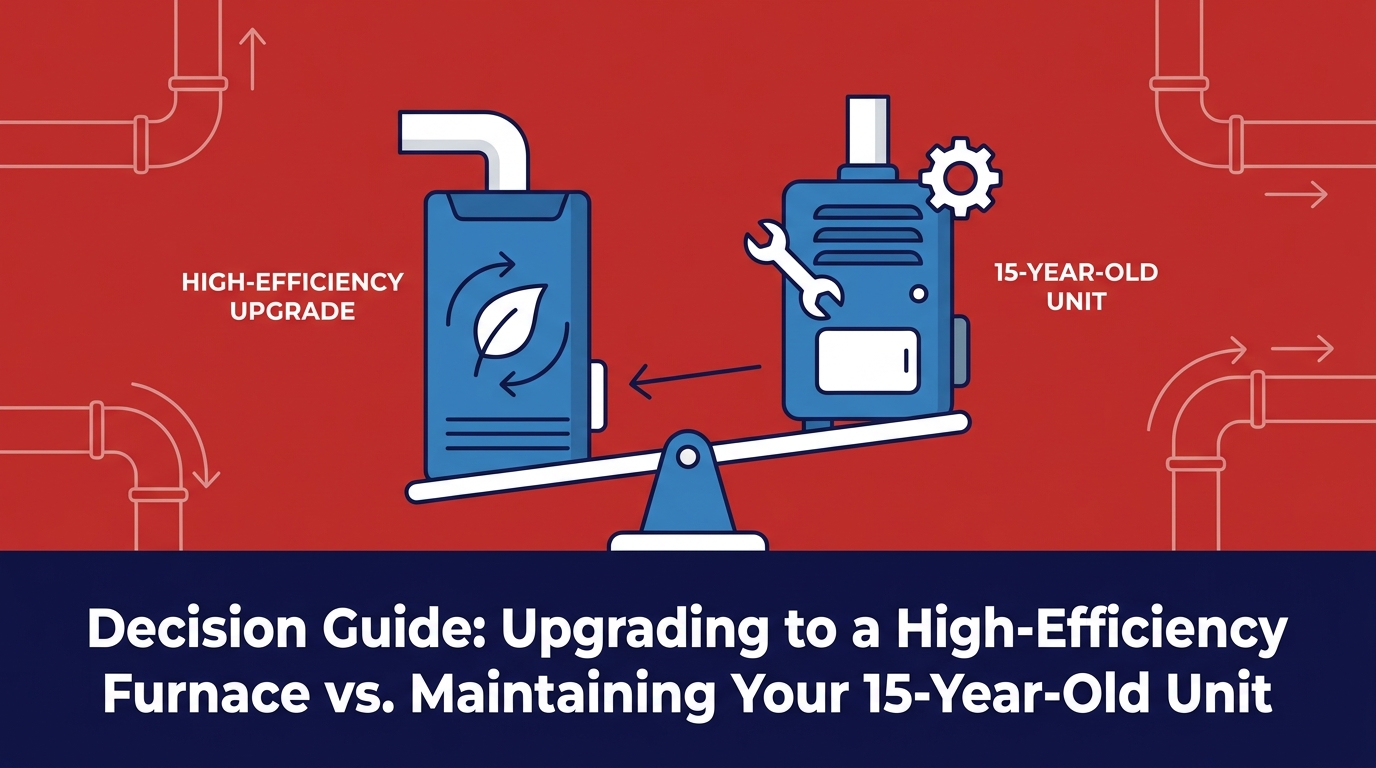 Decision Guide: Upgrading to a High-Efficiency Furnace vs. Maintaining Your 15-Year-Old Unit — featured image