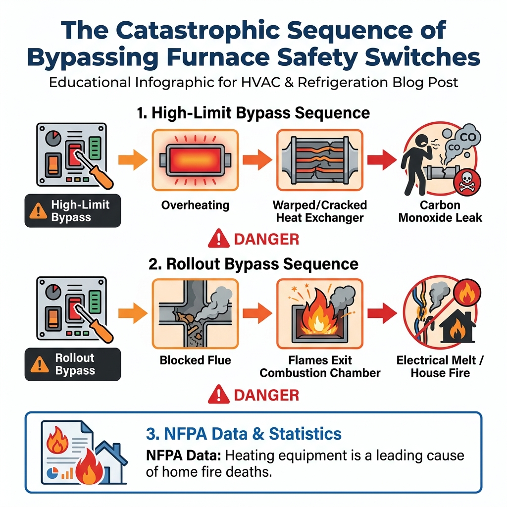 The Catastrophic Sequence of Bypassing Furnace Safety Switches