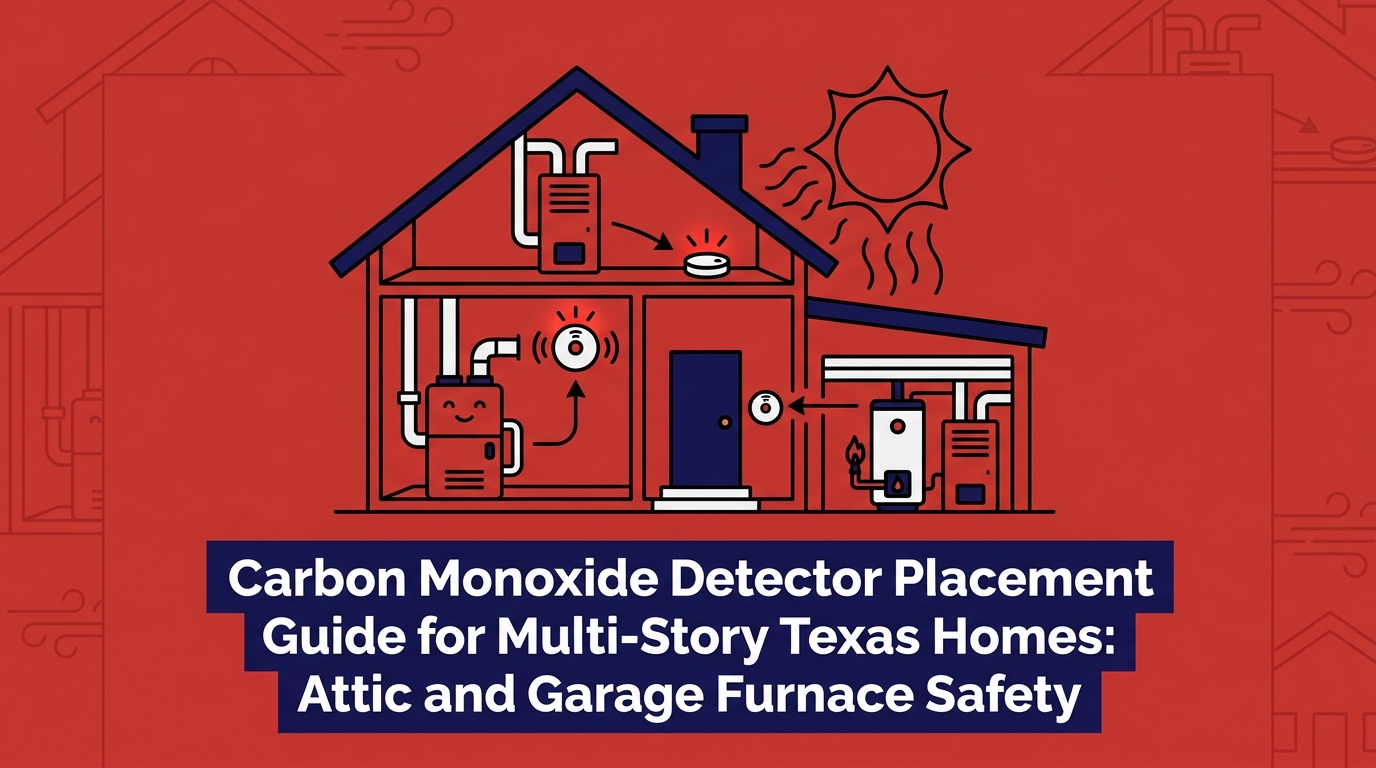Carbon Monoxide Detector Placement Guide for Multi-Story Texas Homes: Attic and Garage Furnace Safety — featured image