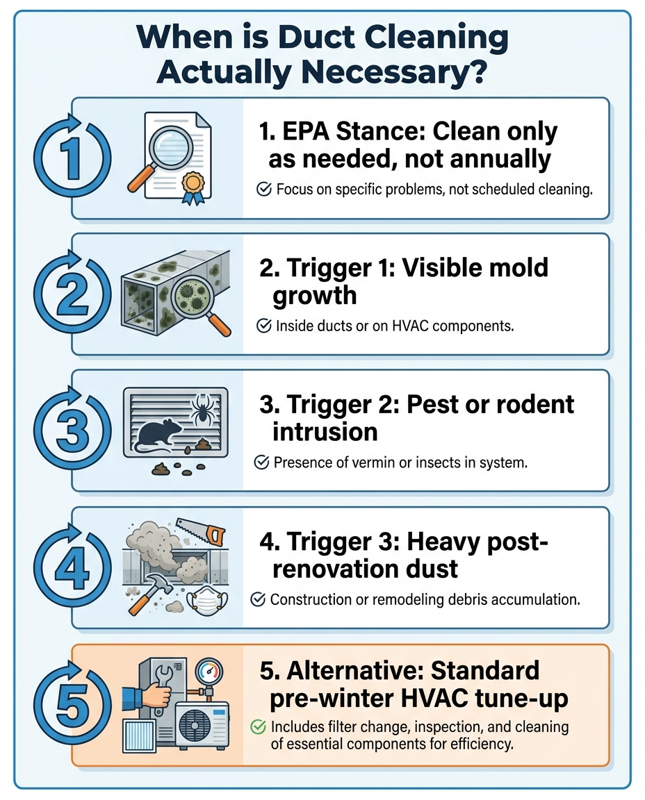 When is Duct Cleaning Actually Necessary?