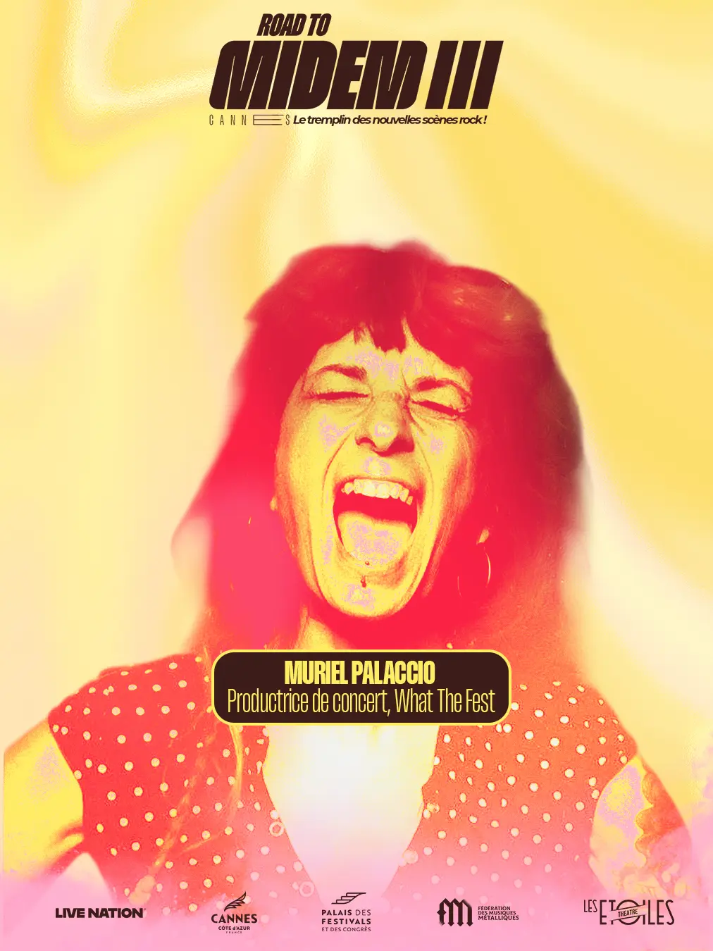 Muriel Palaccio, productrice de concert pour What The Fest