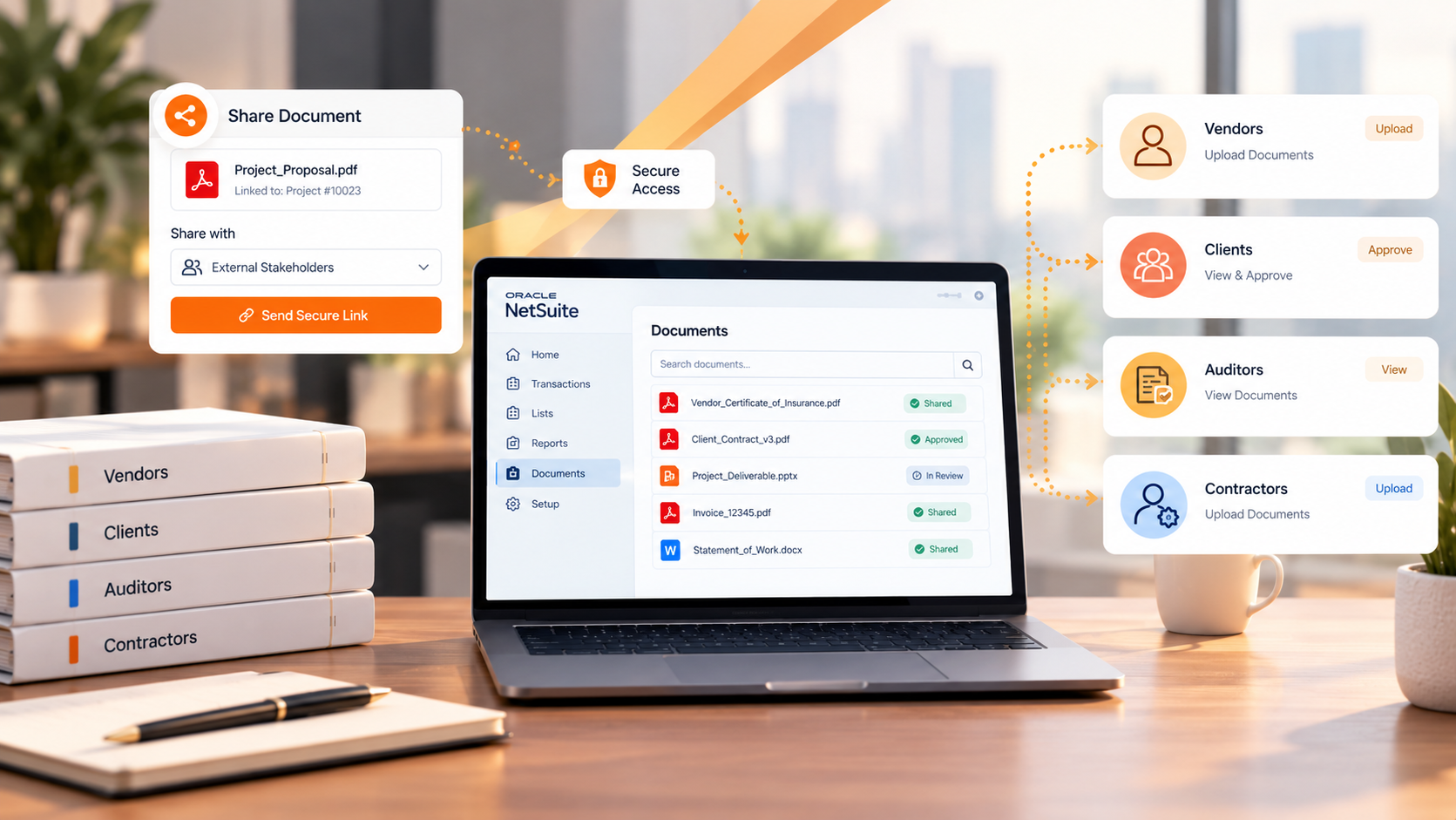 External Document Sharing in NetSuite Without a License: Giving Vendors And Clients Access Without A License