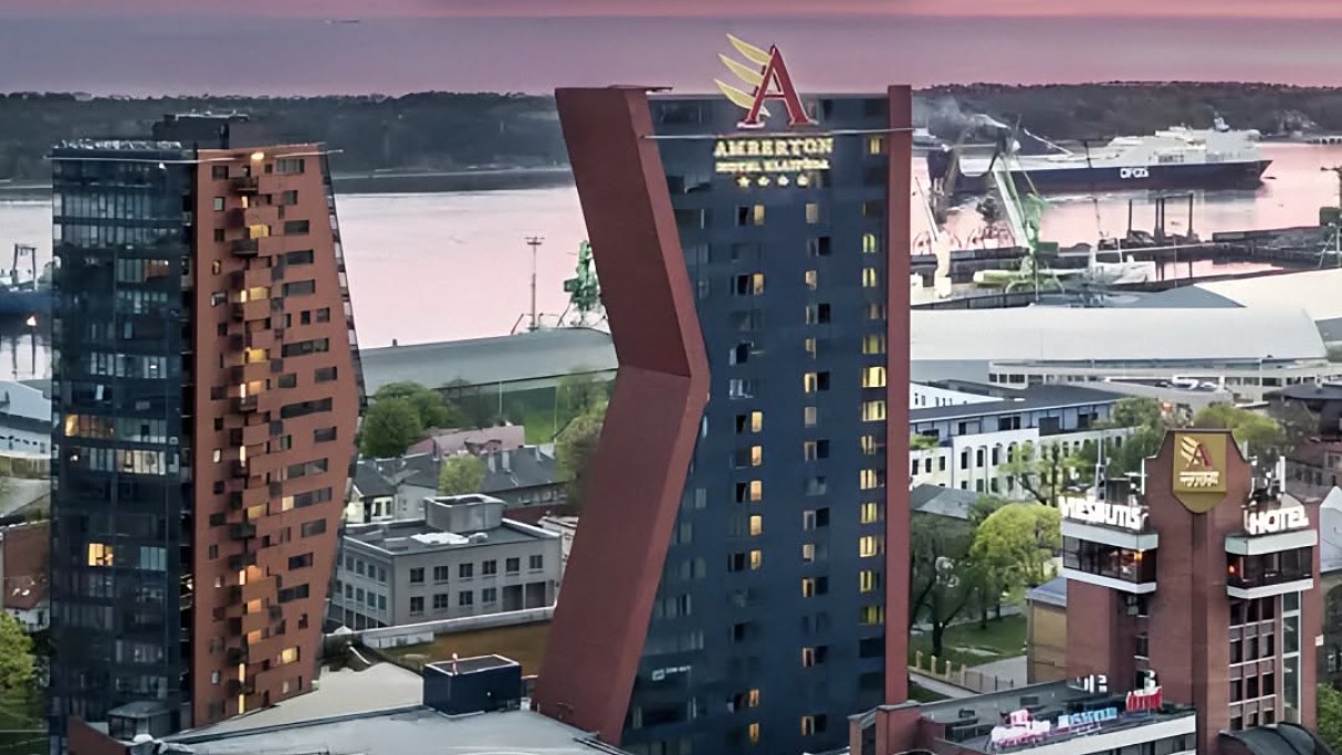The Amberton Klaipėda hotel in Klaipėda city centre, home to a new Eldrive fast charger
