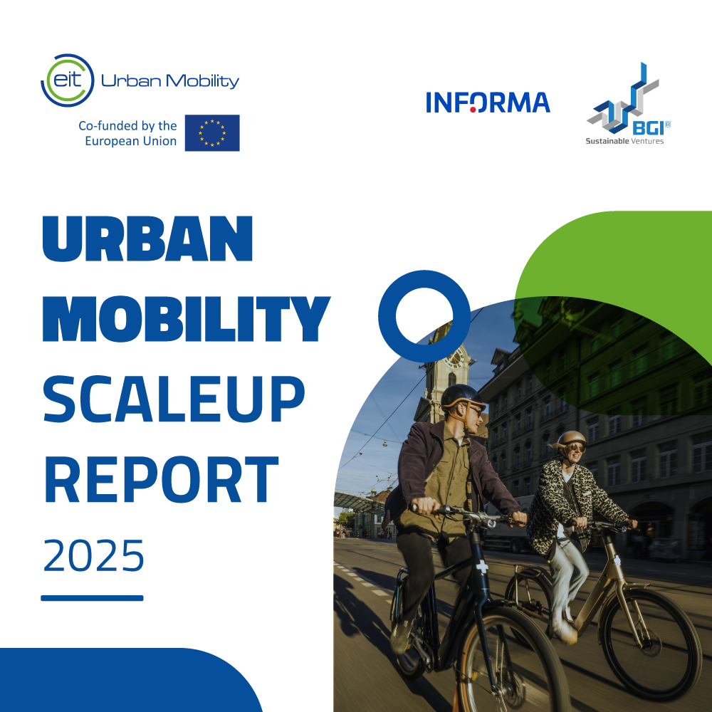 Gonçalo Amorim, BGI CEO, with a colleague at a BGI event, standing in front of the BGI logo.