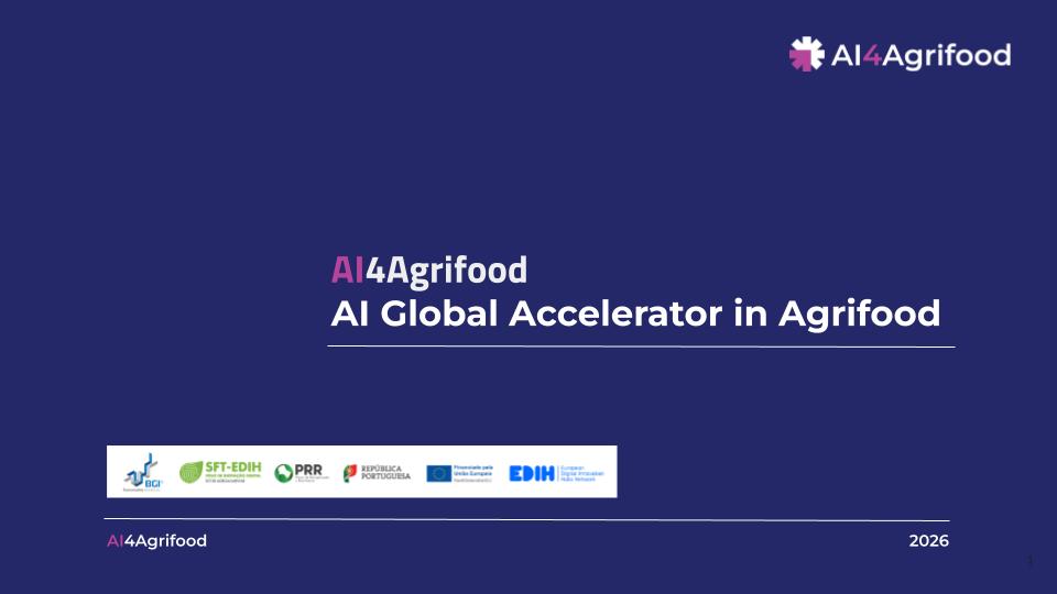 Four attendees at the AgriFood Disruptor event listening to a pitch on innovative agricultural solutions