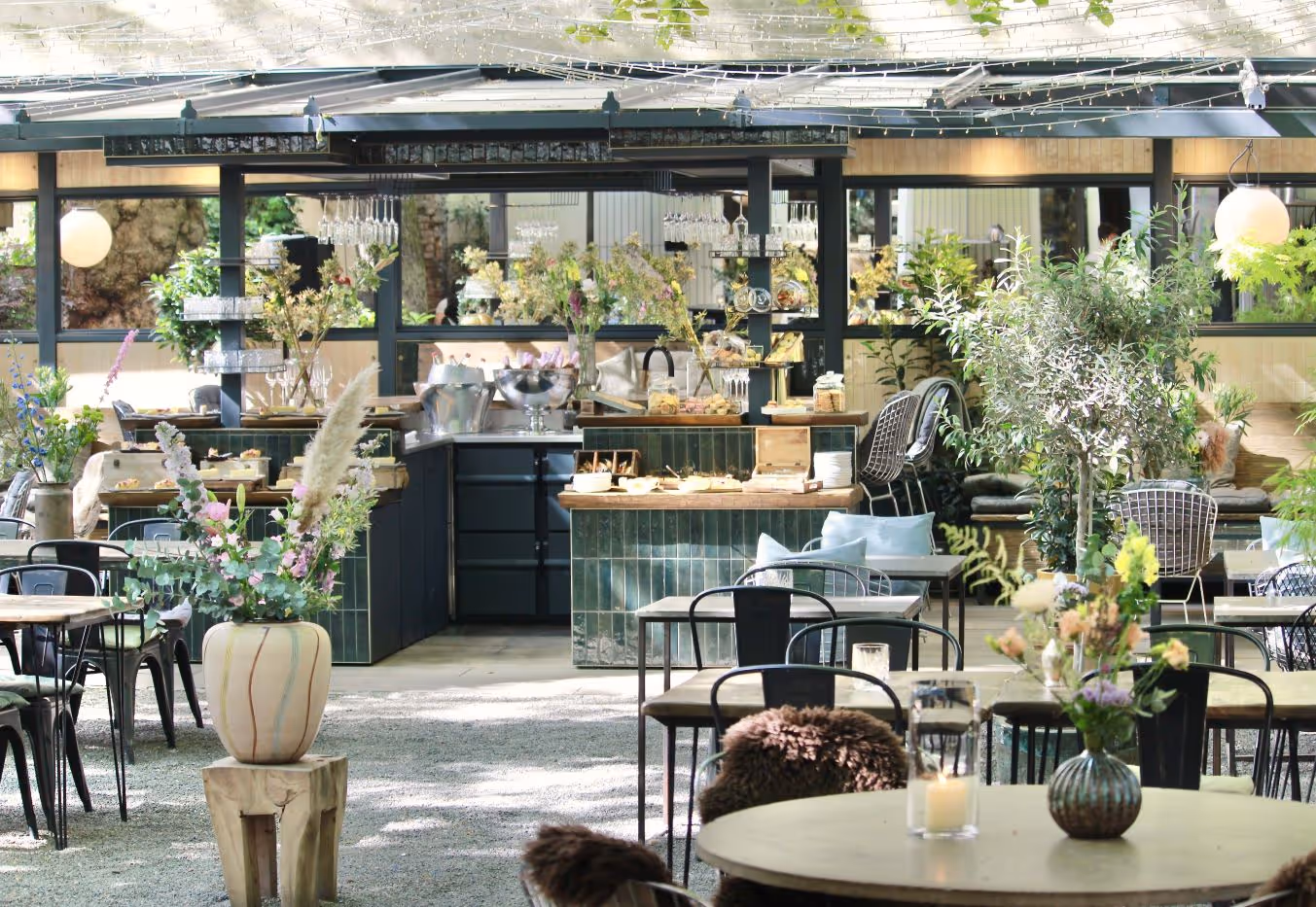 Außenbereich des Restaurant heimlichtreu