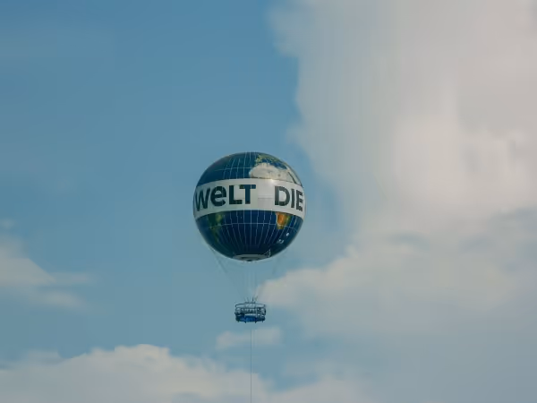 Welt Heißluftballon