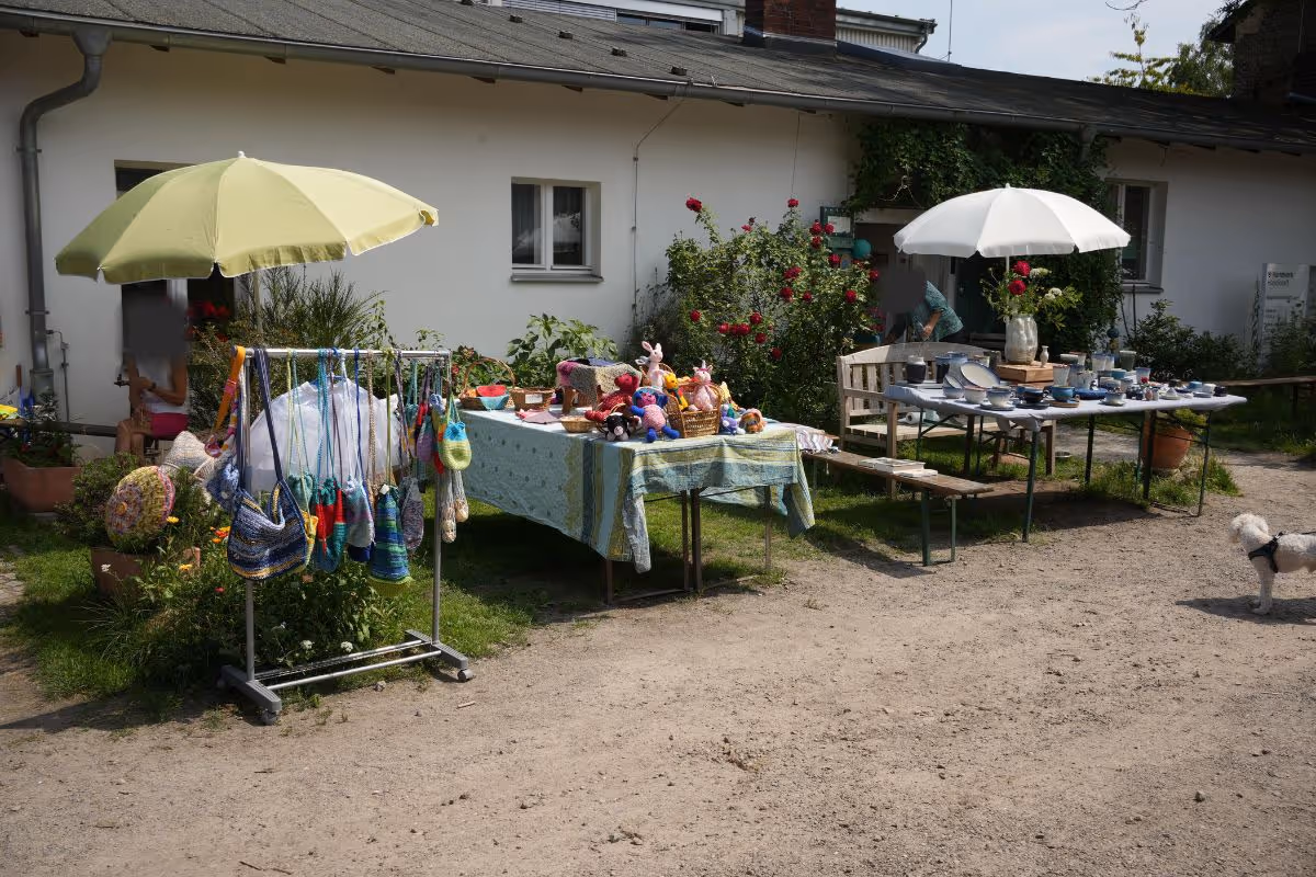 Marktstände auf der Domäne Dahlem