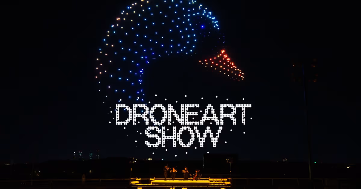 Bild von Dronenshow Schwanenkopf