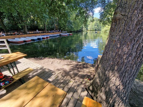 Cafe am neuen See - Romantik unter alten Bäumen 🛶