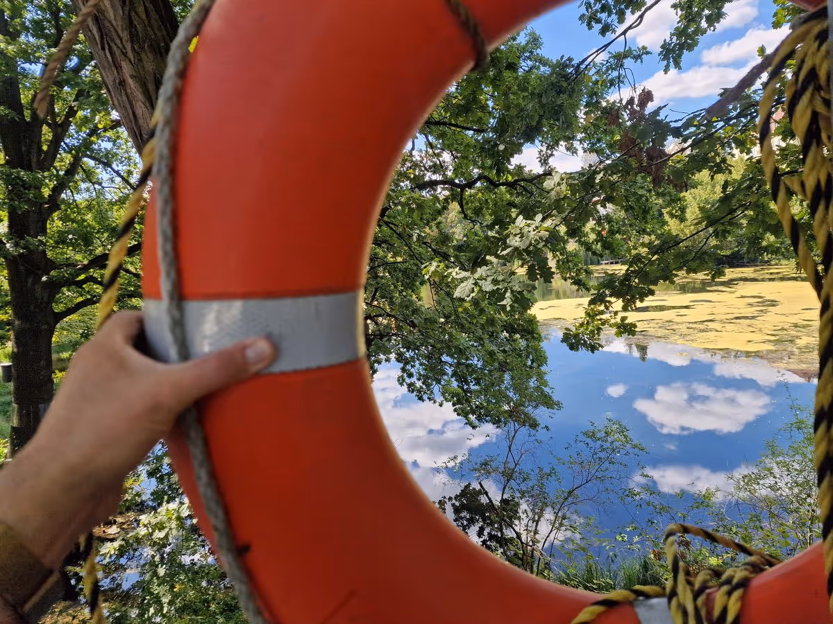 Rettungsring vor See