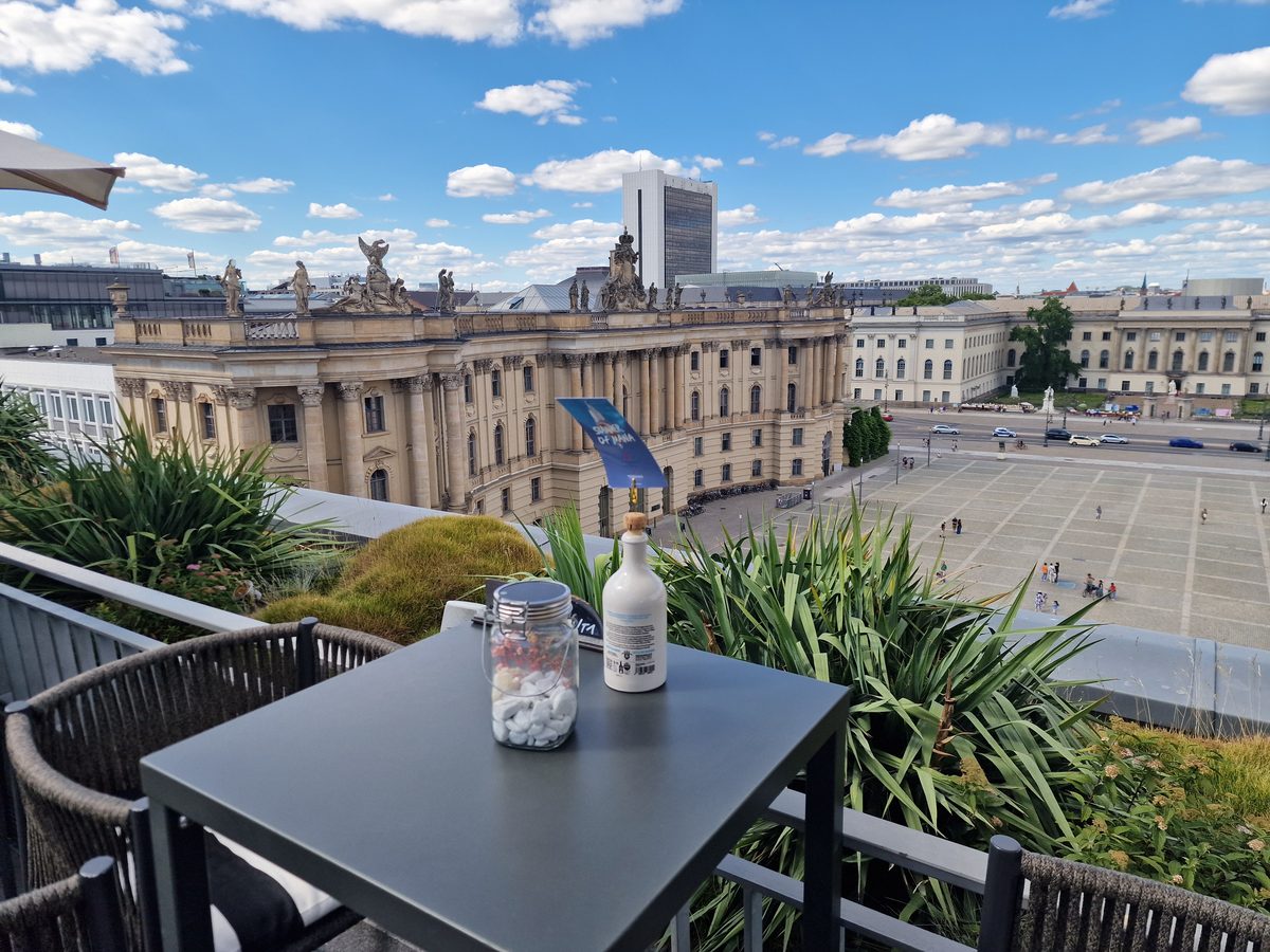 Hotel de Rome Aussicht von der Dachterasse