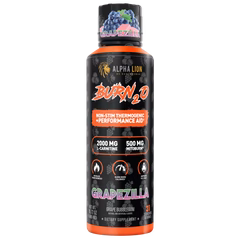 Alpha Lion Burn-X2 GrapeZilla non-stim thermogenic drink with 2000mg L-Carnitine and 500mg grape seed.