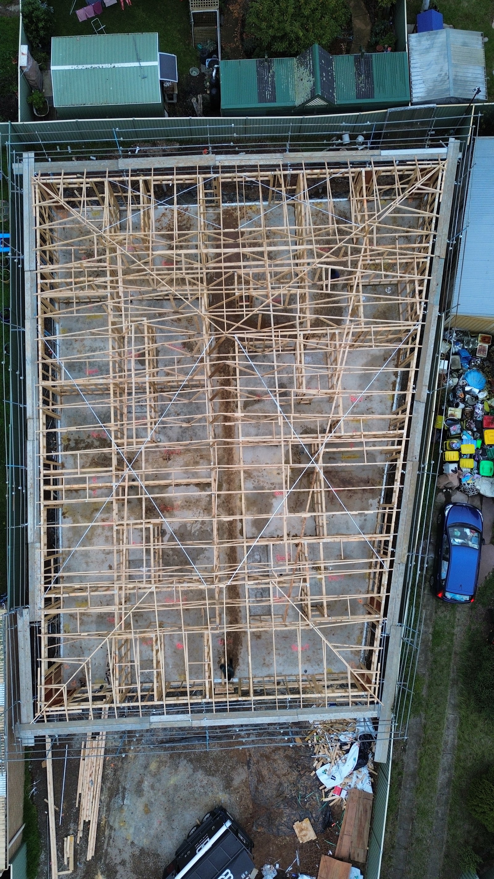 Project Wilton construction frame