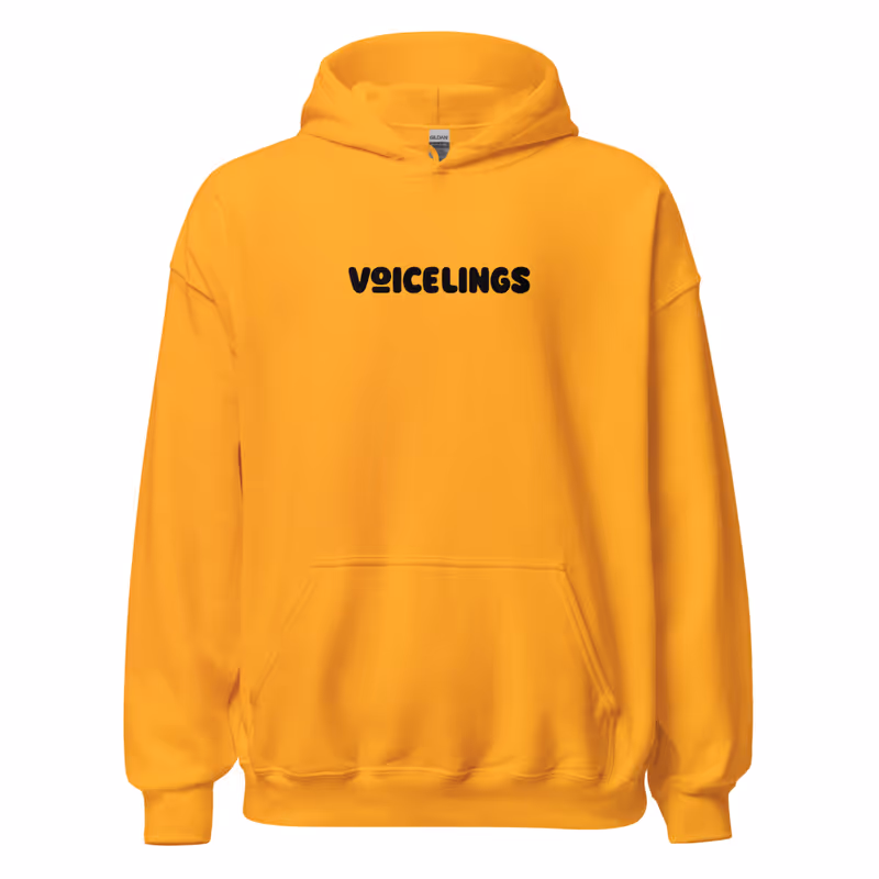 Voicelings Gold Yellow Unisex Hoodie