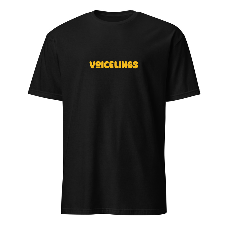 Voicelings Black Short-Sleeve Unisex T-Shirt