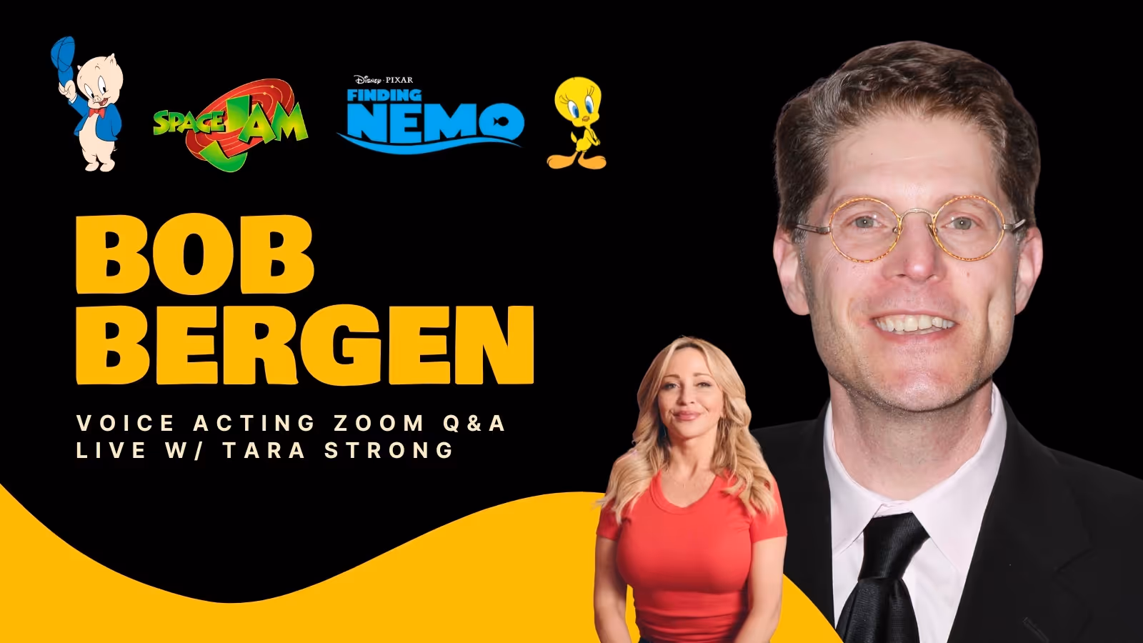 Join Bob Bergen, the versatile voice actor behind Porky Pig, for an exclusive Legends Live session hosted by Tara Strong. Learn their secrets to breaking into the industry and how they approach voice acting. This is your rare chance to network with a Hollywood Legend. See you there!