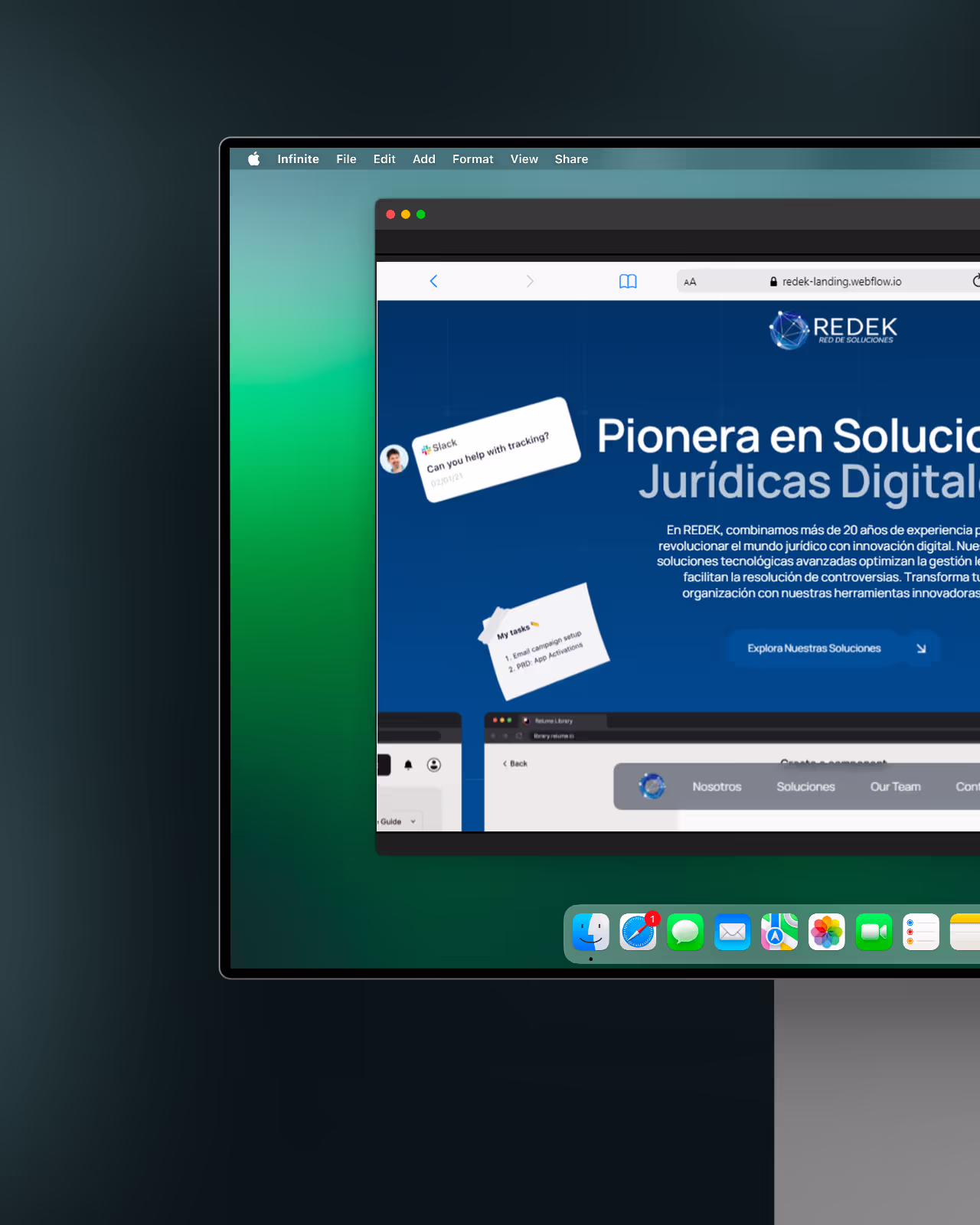 Interfaz de plataforma Redek para conciliación y arbitraje online