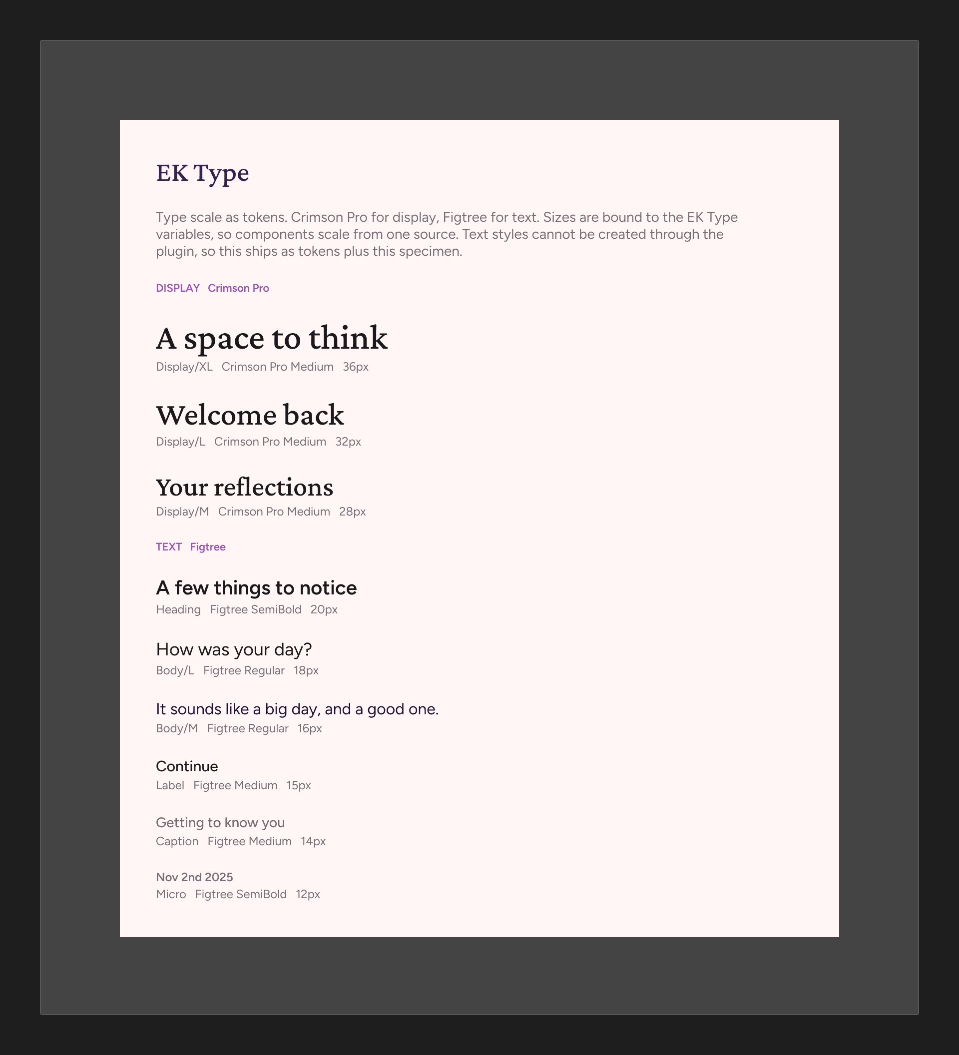 Design system: typography