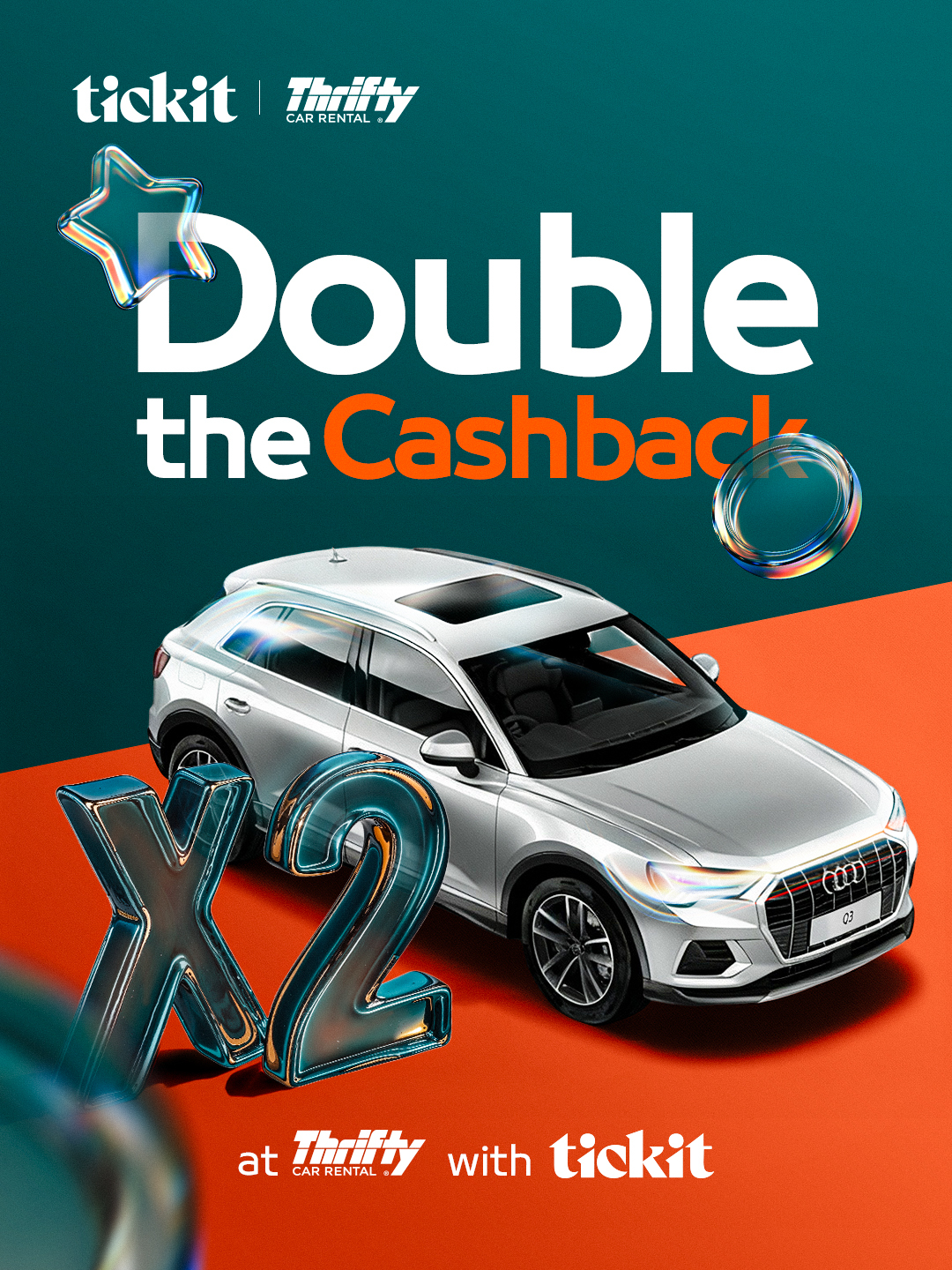 Thrifty Car Rental - Double the Cashback Promotion