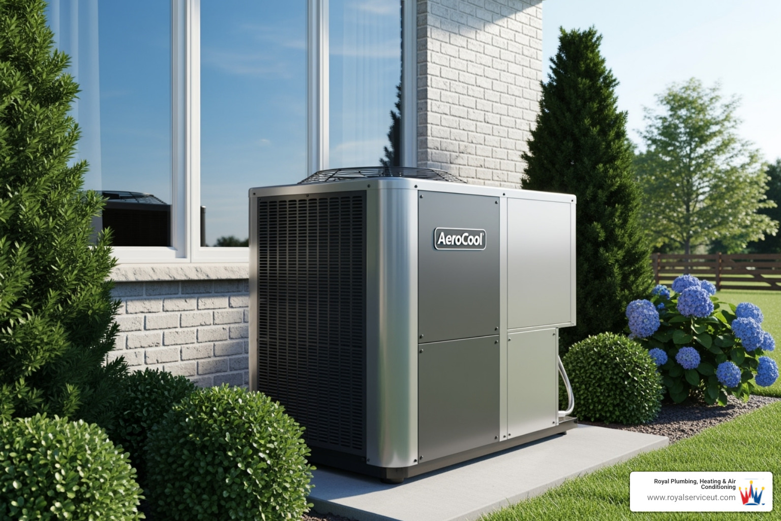 new, modern high-efficiency air conditioning unit - air conditioning service salt lake city ut