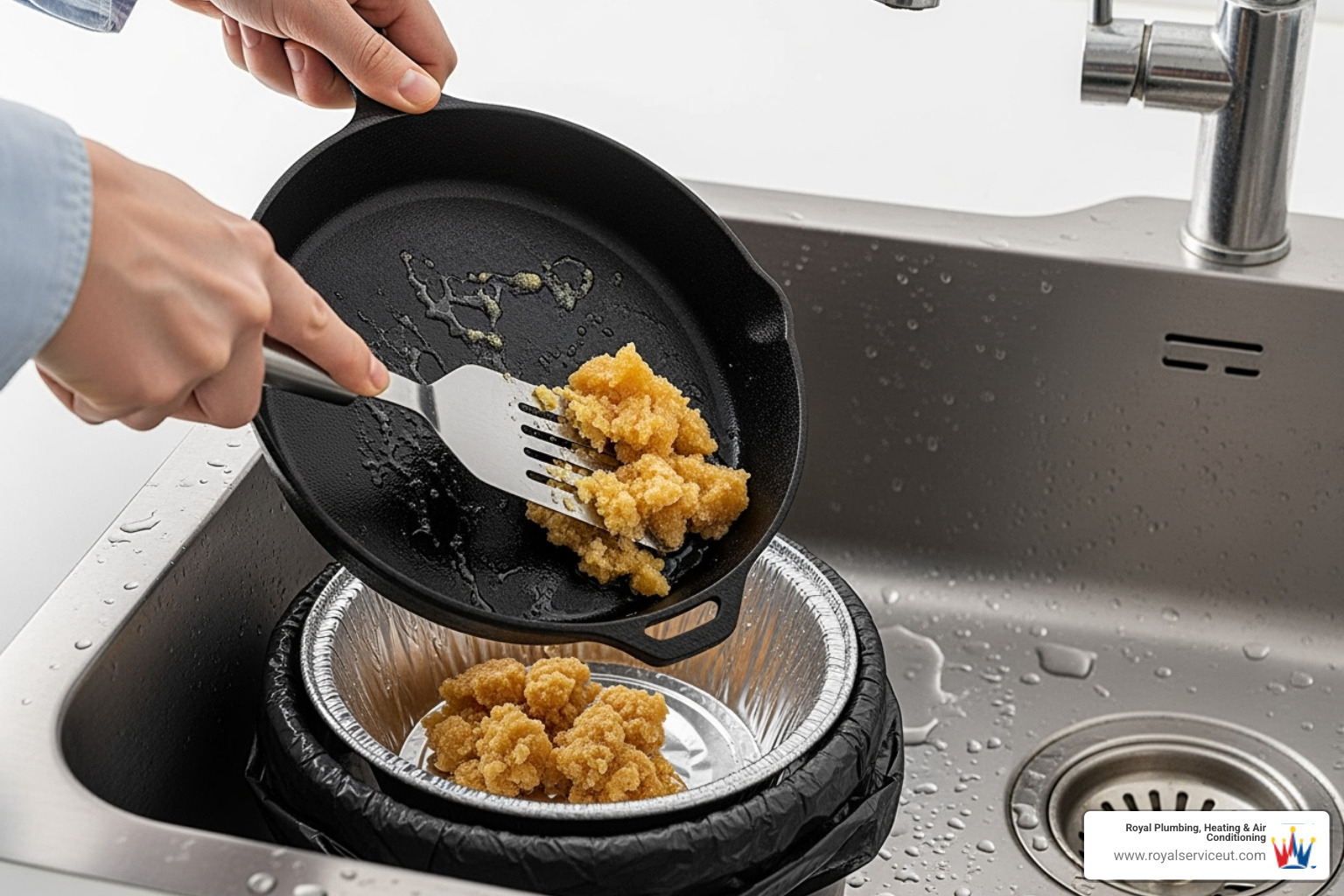 no grease sign over a kitchen sink - emergency sewer backup holladay ut