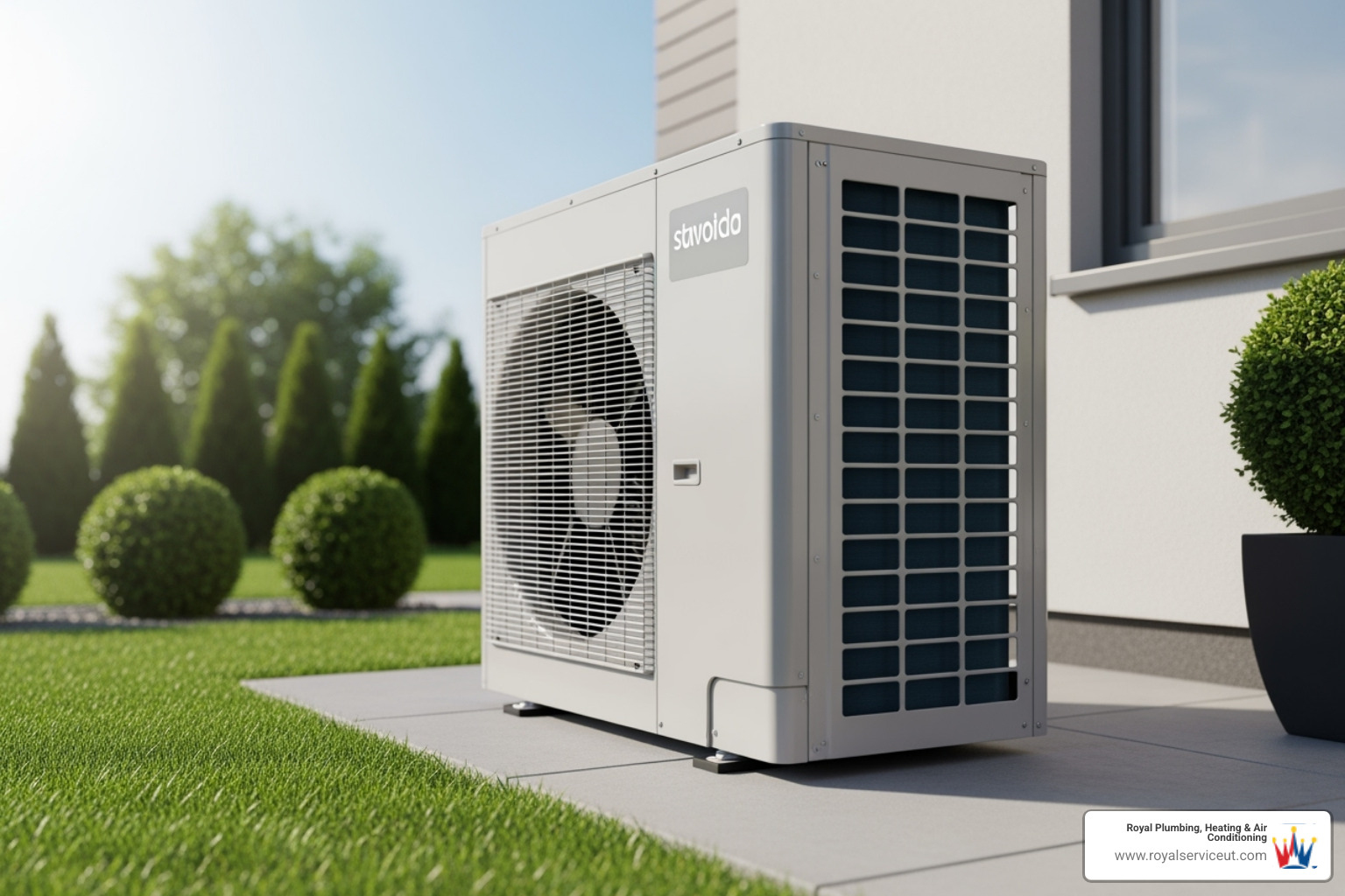 clean and well-maintained outdoor heat pump unit - emergency heat pump service roy ut