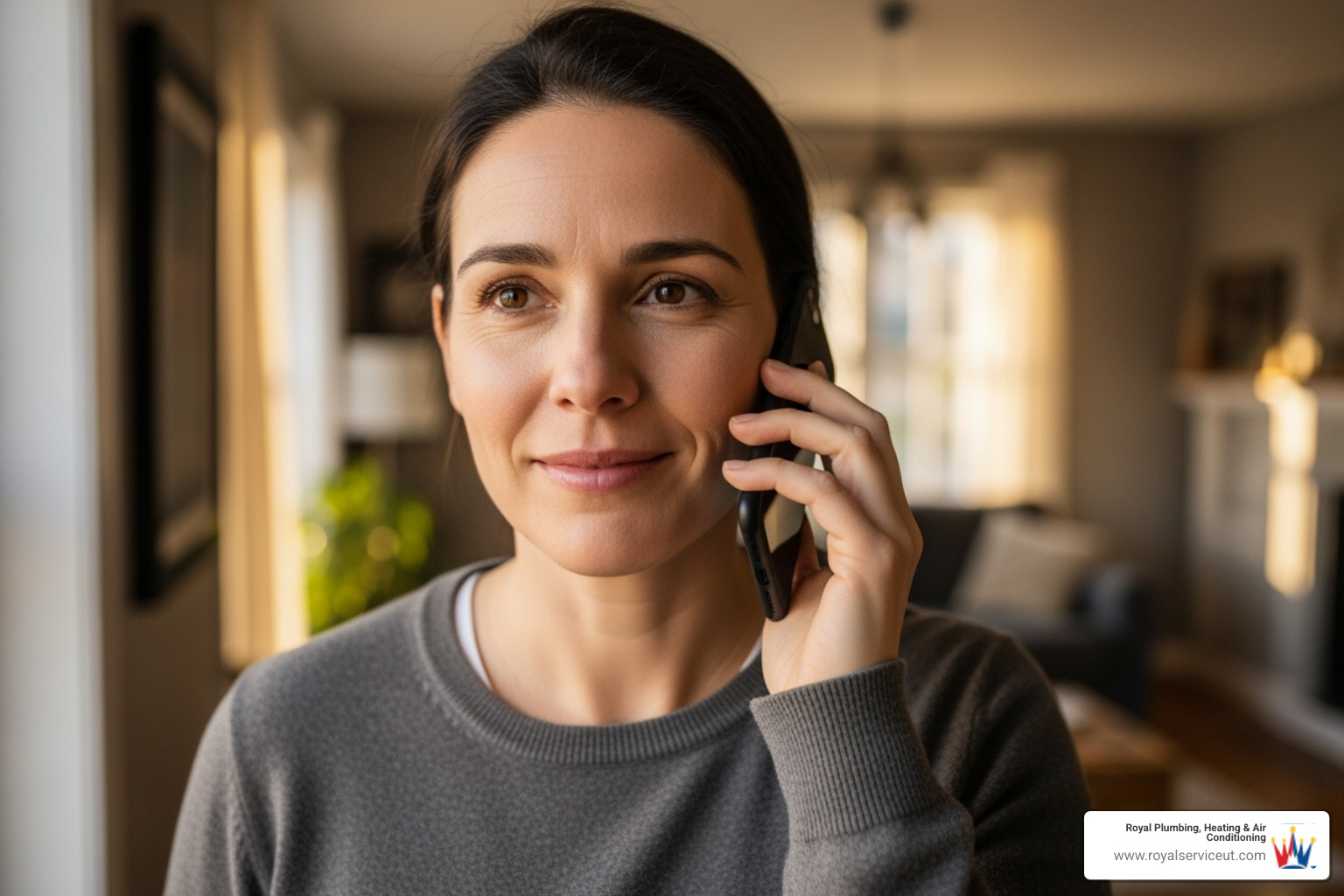 homeowner on the phone looking relieved - overnight hvac repair ogden ut homeowner on the phone looking relieved - overnight hvac repair ogden ut