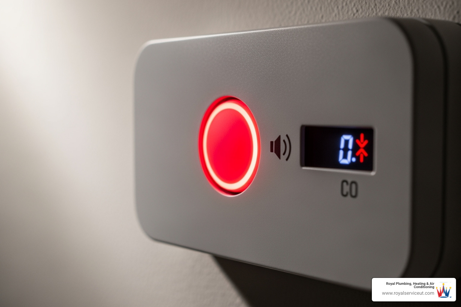 A carbon monoxide detector beeping - furnace safety check kearns ut