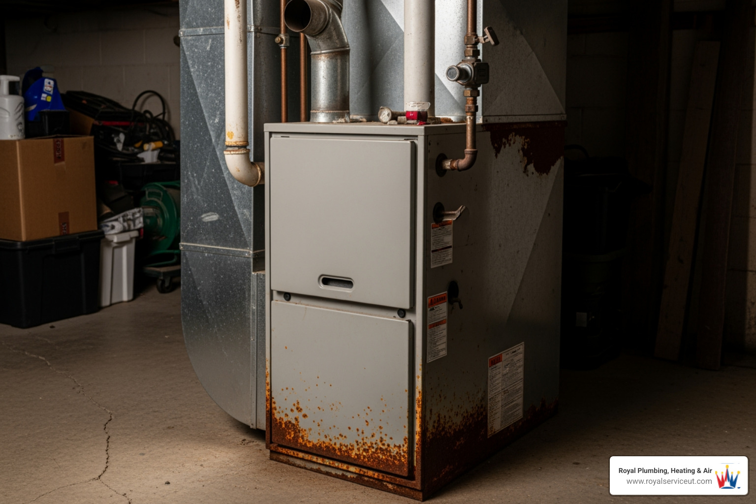 Infographic showing the top 5 signs your furnace needs replacement: age over 15-20 years, rising energy bills, frequent repairs, strange noises and uneven heating, and a yellow pilot light indicating potential carbon monoxide issues - furnace installation company in ogden, ut Infographic showing the top 5 signs your furnace needs replacement: age over 15-20 years, rising energy bills, frequent repairs, strange noises and uneven heating, and a yellow pilot light indicating potential carbon monoxide issues - furnace installation company in ogden, ut