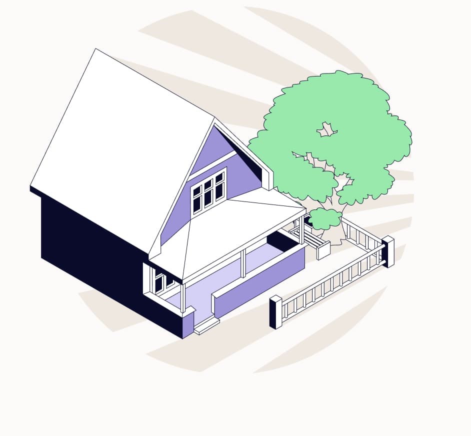 An illustration of a detached property 