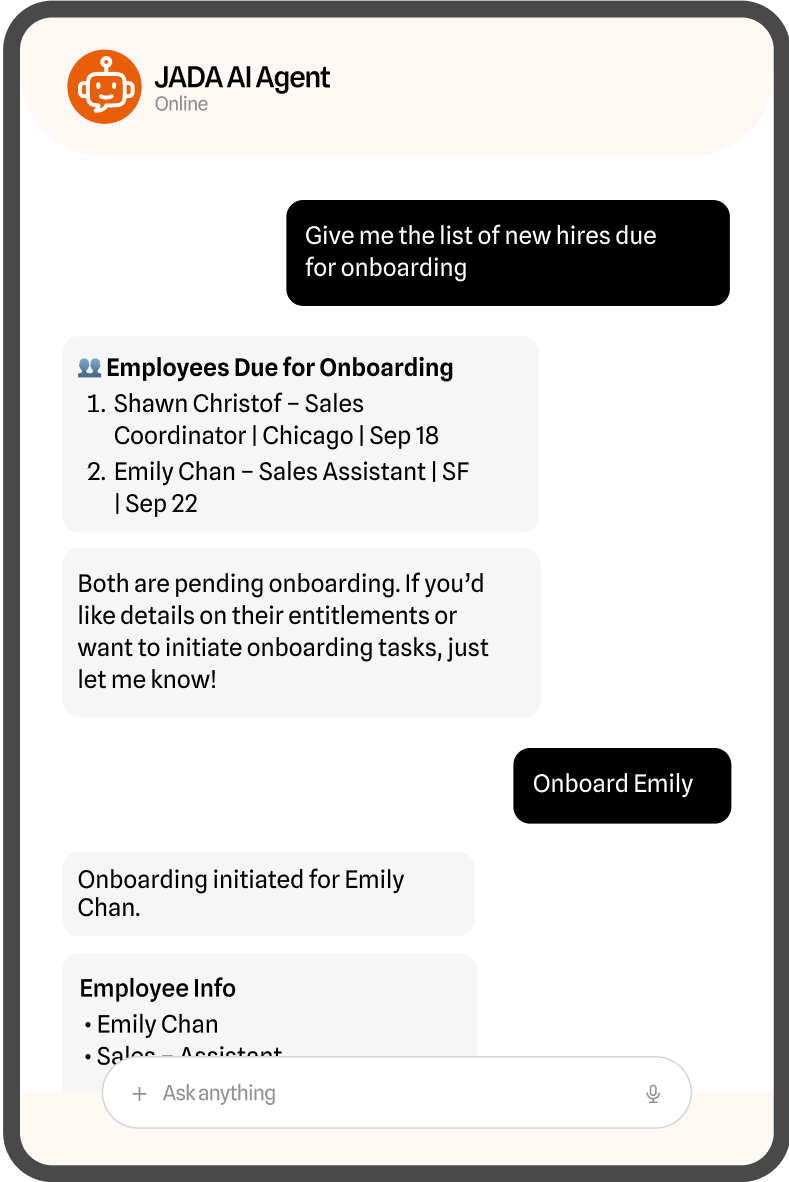 Jada AI AGENT