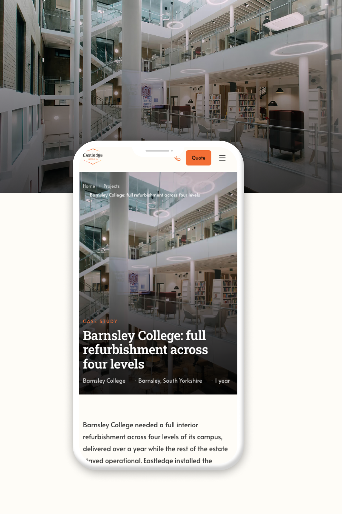 Eastledge: Transforming the Digital Presence of a Commercial Interiors Specialist