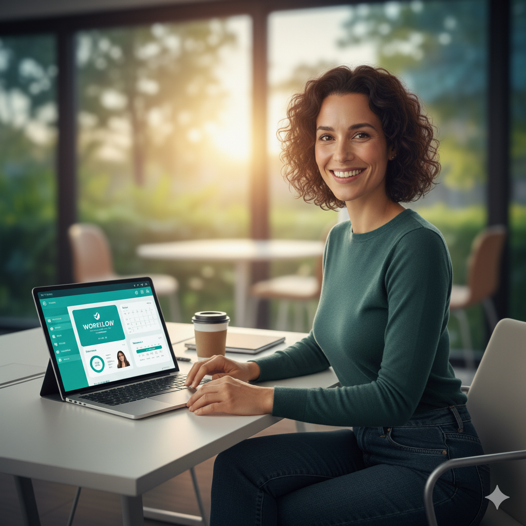 An aigence user is happy
