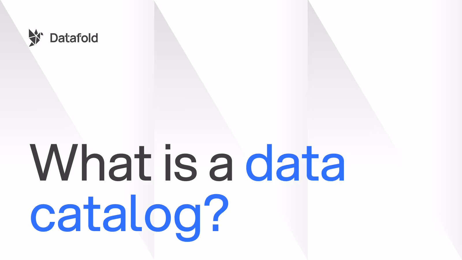 What is a data catalog?