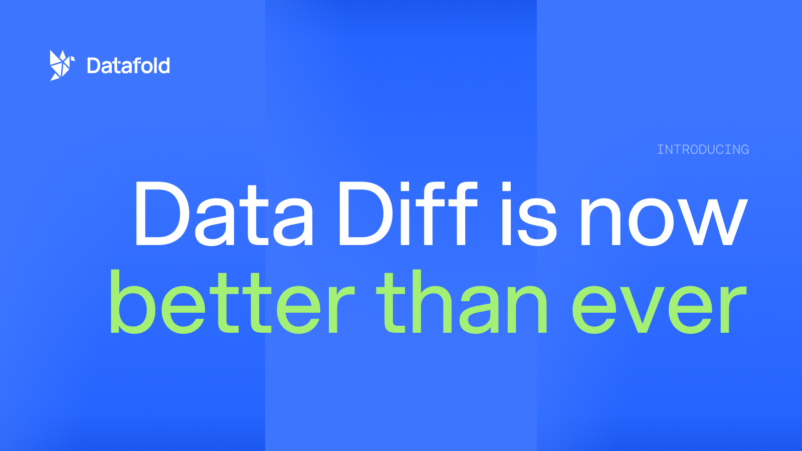 Data Diff gets faster and simpler: One algorithm, better performance