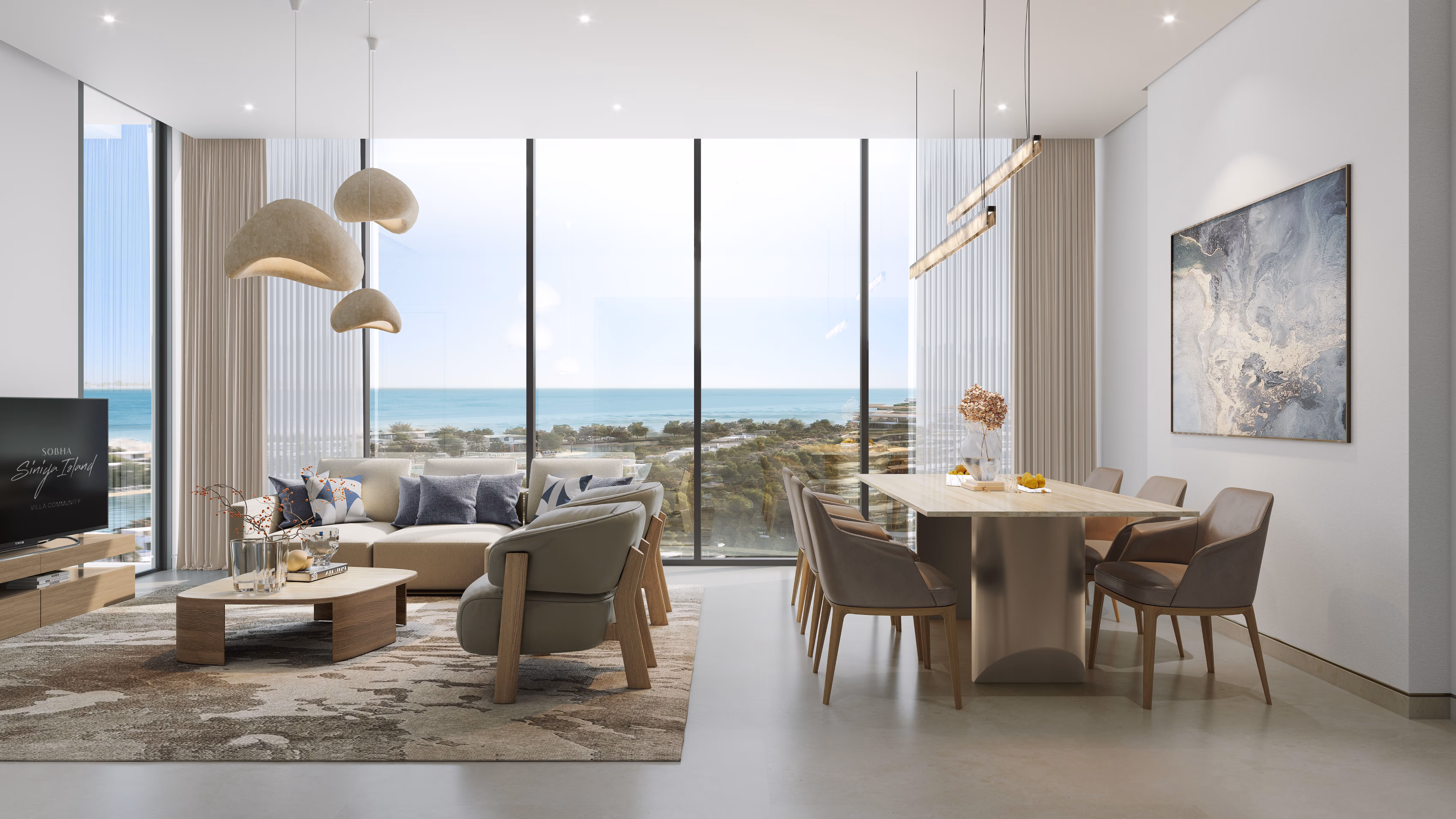Living and Dining Room - best property investment id Dubai