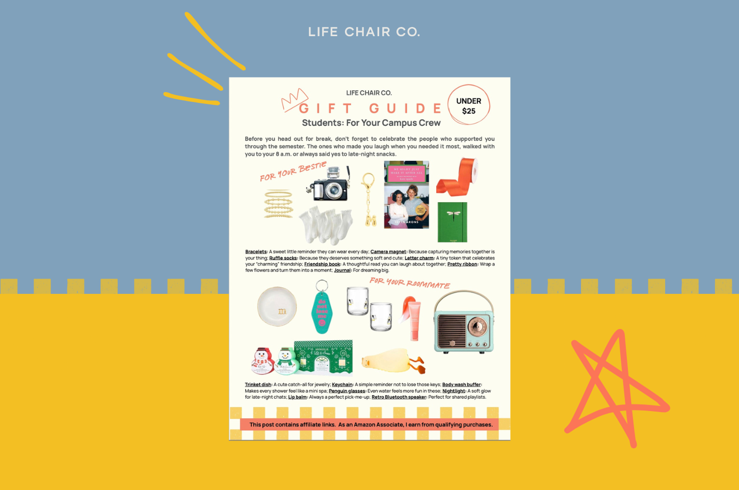 A holiday gift guide for your campus crew.